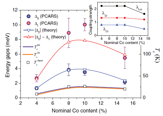 Doping dependence of the gaps in Ba(FeCo)2As2